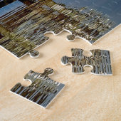 Alabama Mobile Bay Prettig Kerst Opa Legpuzzel (Zijkant)