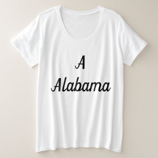 Alabama Monogram Grote Maat T-shirt (Design voorkant)