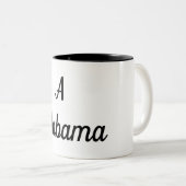 Alabama Monogram Tweekleurige Koffiemok (Voorkant rechts)