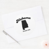 Alabama Motto - Double Wide Ronde Sticker (Envelop)