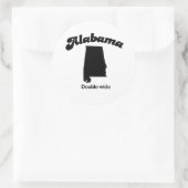 Alabama Motto - Double Wide Ronde Sticker (Tas)