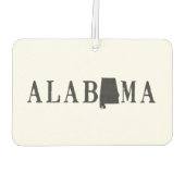 Alabama naam staat gevormde letter luchtverfrisser (Achterkant)