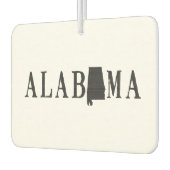 Alabama naam staat gevormde letter luchtverfrisser (Links)