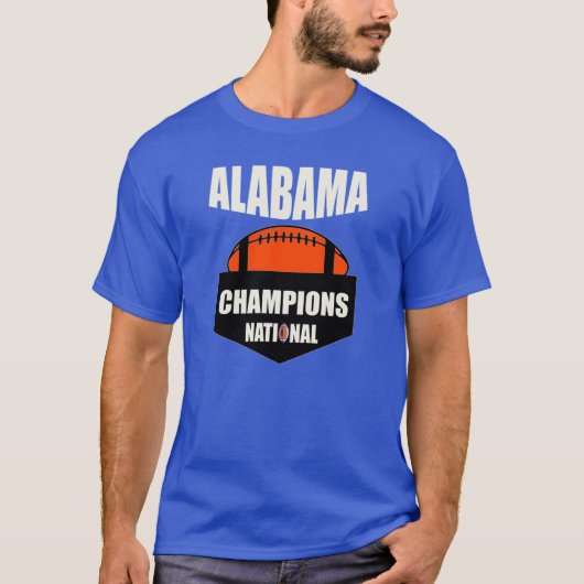 Alabama Nationaal Kampioenschap T-shirt (Voorkant)