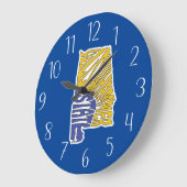 Alabama Nickname Word Art Grote Klok (Hoek)