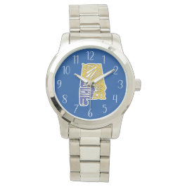 Alabama Nickname Word Art Horloge