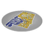 Alabama Nickname Word Art Snijplank (Hoek)