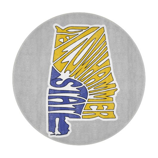 Alabama Nickname Word Art Snijplank (Voorkant)