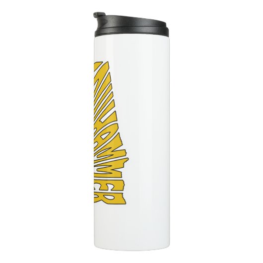 Alabama Nickname Word Art Thermosbeker (Geroteerd rechts)