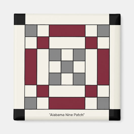 Alabama Nine Patch Magneet (Voorkant)