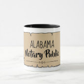 Alabama Notaris Openbaar Rol Veren Quill Mok (Midden)