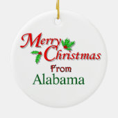Alabama Ornament kerstboom (Achterkant)