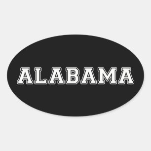 Alabama Ovale Sticker