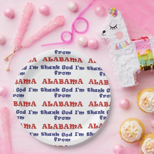 Alabama Papieren Bordje (Feest)