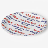 Alabama Papieren Bordje (Gekanteld)