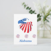 Alabama Patriottisch Briefkaart (Staand voorkant)