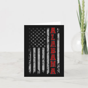 Alabama - Patriottische Vlag van de Vlag van de V Kaart