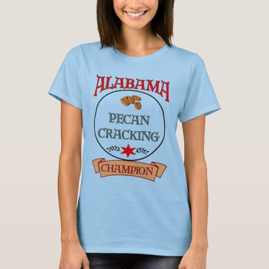 Alabama Pecan Cracking Champ T-shirt (Voorkant)