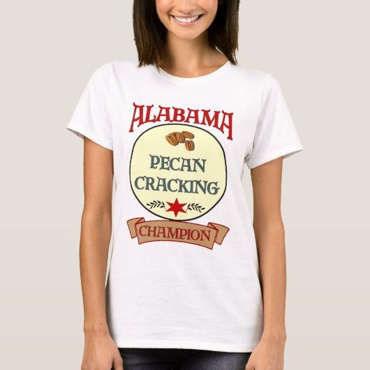 Alabama Pecan Cracking Champ T-shirt (Voorkant)