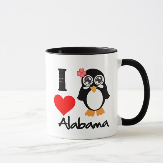 Alabama Penguin - Ik hou van Alabama Mok (Rechts)