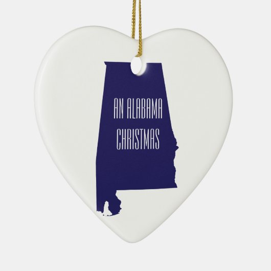 Alabama Persoonlijke kerstversiering van de staat Keramisch Ornament (Rechts)