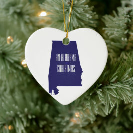 Alabama Persoonlijke kerstversiering van de staat Keramisch Ornament