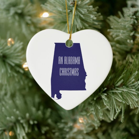 Alabama Persoonlijke kerstversiering van de staat Keramisch Ornament (Boom)
