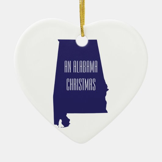 Alabama Persoonlijke kerstversiering van de staat Keramisch Ornament (Voorkant)