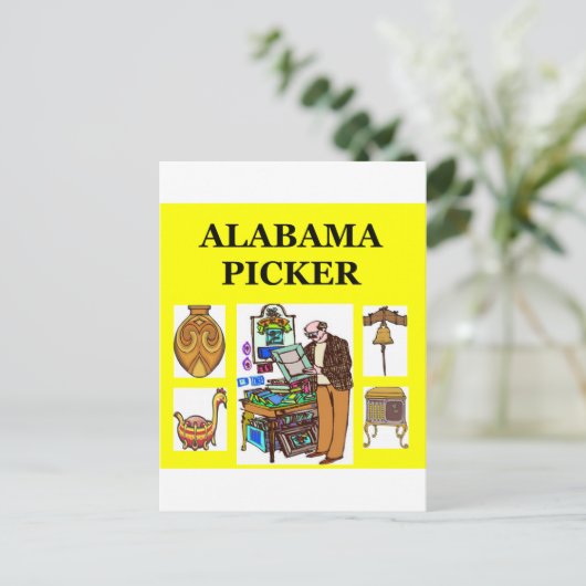 ALABAMA picker Briefkaart (Staand voorkant)