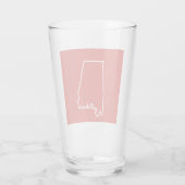 Alabama Pint Glass Glas (Achterkant)