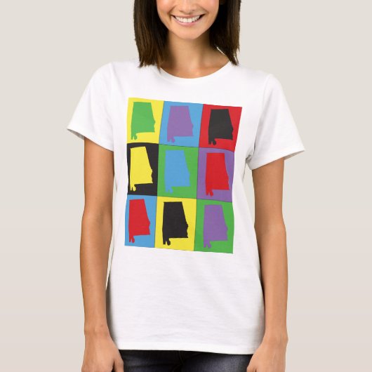 Alabama Pop Art T-shirt (Voorkant)