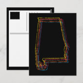 alabama pride blur briefkaart (Voorkant / Achterkant)