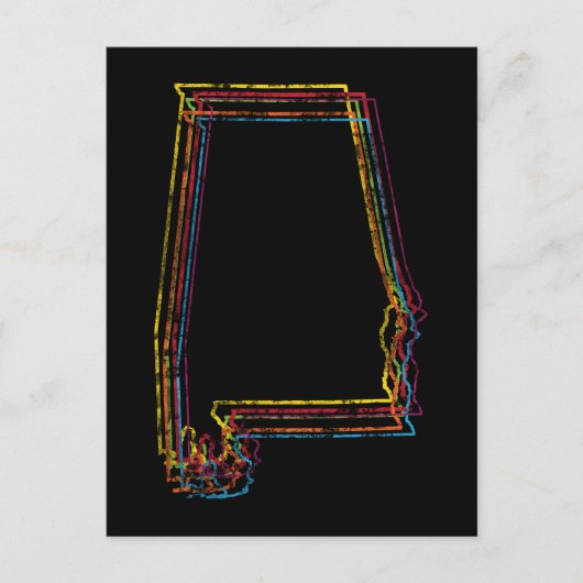 alabama pride blur briefkaart (Voorkant)