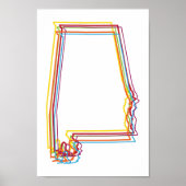 alabama pride blur poster (Voorkant)