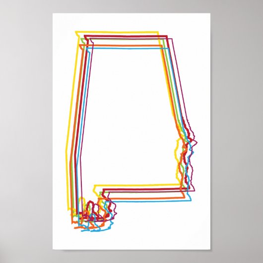 alabama pride blur poster (Voorkant)