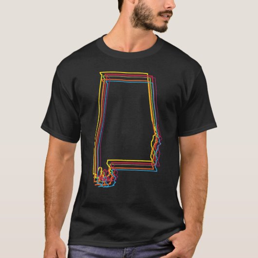 alabama pride blur t-shirt (Voorkant)