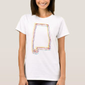 alabama pride blur t-shirt (Voorkant)