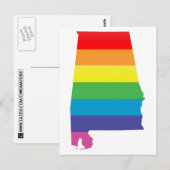 alabama pride . briefkaart (Voorkant / Achterkant)