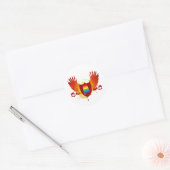 alabama pride crest ronde sticker (Envelop)
