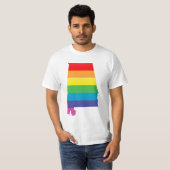 alabama pride . gestreept. t-shirt (Voorkant volledig)