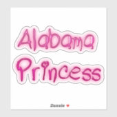 Alabama Princess Sticker (Vel)