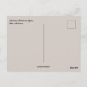 Alabama Railroad Office in Elba Alabama Briefkaart (Achterkant)