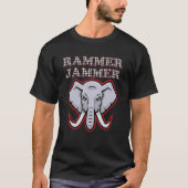 Alabama Rammer Jammer Houndstooth Elephant Tide Fo T-shirt (Voorkant)