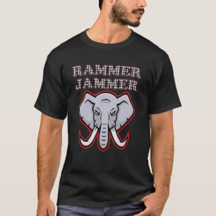Alabama Rammer Jammer Houndstooth Elephant Tide Fo T-shirt