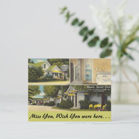 Alabama, rechtbank voor toerisme van Olssen Briefkaart (Staand voorkant)