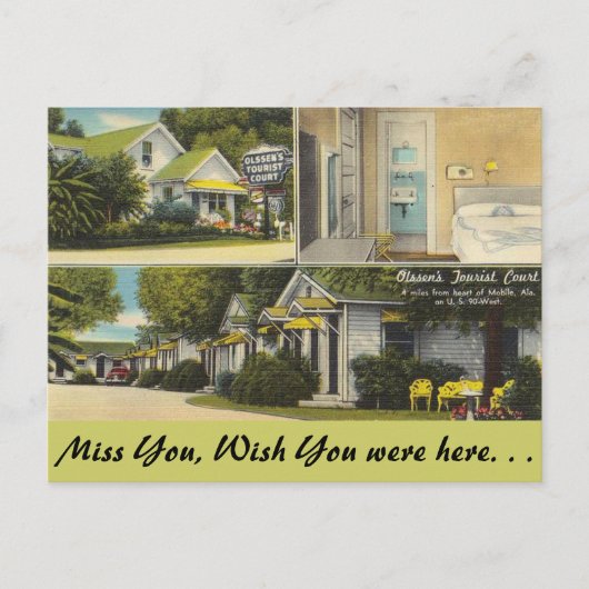 Alabama, rechtbank voor toerisme van Olssen Briefkaart (Voorkant)