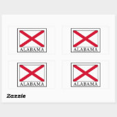 Alabama Rechthoekige Sticker (Vel)