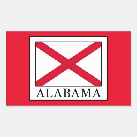 Alabama Rechthoekige Sticker (Voorkant)