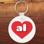Alabama red hart - Ik hou van al Sleutelhanger (Voorkant)