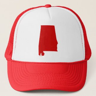 Alabama Red Snap Back Mesh Trucker Hat Pet